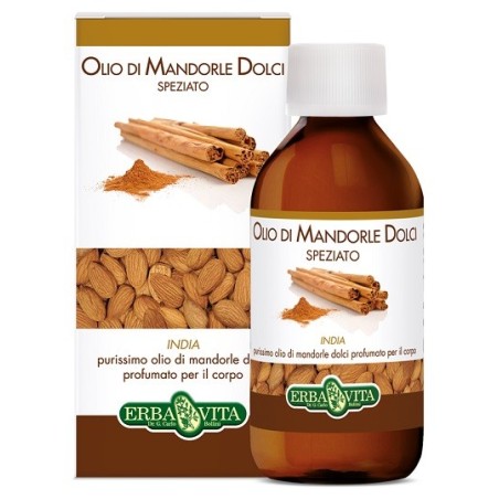 Erba Vita Olio di Mandorle Dolci per il corpo India profumo speziato 250 ml Erba Vita Olio di Mandorle Dolci per il corpo India profumo speziato 250 ml