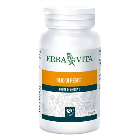 Erba Vita Olio Pesce integratore per colesterolo e trigliceridi 50 perle