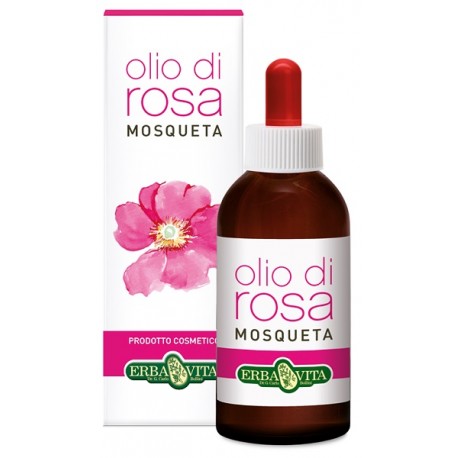 Erba Vita Olio di Rosa Mosqueta antietà per la pelle di viso e corpo 10 ml