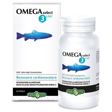 Erba Vita Omega Select 3 integratore per la salute cardiovascolare 45 perle Erba Vita Omega Select 3 integratore per la salute cardiovascolare 45 perle