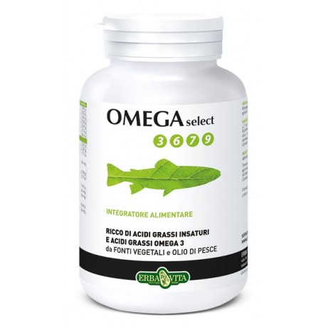 Erba Vita Omega Select 3 6 7 9 integratore di acidi grassi per trigliceridi 120 perle