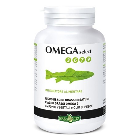 Erba Vita Omega Select 3 6 7 9 integratore di acidi grassi per trigliceridi 120 perle Erba Vita Omega Select 3 6 7 9 integratore di acidi grassi per trigliceridi 120 perle