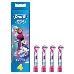 Oral B Stages Power 4 testine di ricambio per spazzolino elettrico Frozen