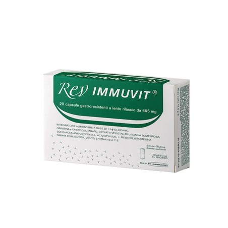 Rev Immuvit integratore per flora intestinale e difese 20 capsule Rev Immuvit integratore per flora intestinale e difese 20 capsule