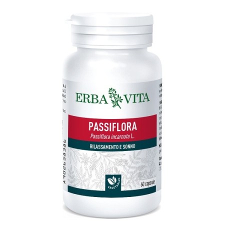 Erba Vita Passiflora integratore per il rilassamento e il sonno 60 capsule Erba Vita Passiflora integratore per il rilassamento e il sonno 60 capsule