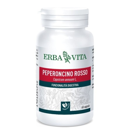 Erba Vita Peperoncino Rosso integratore per la funzionalità digestiva 60 compresse Erba Vita Peperoncino Rosso integratore per la funzionalità digestiva 60 compresse