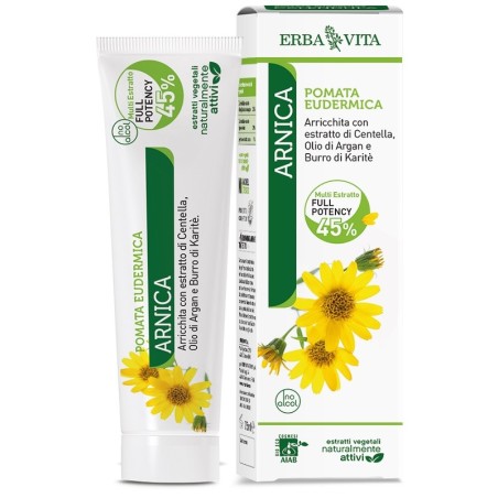 Erba Vita Pomata eudermica con arnica e centella per dolori muscolari e contusioni 50 ml Erba Vita Pomata eudermica con arnica e centella per dolori muscolari e contusioni 50 ml
