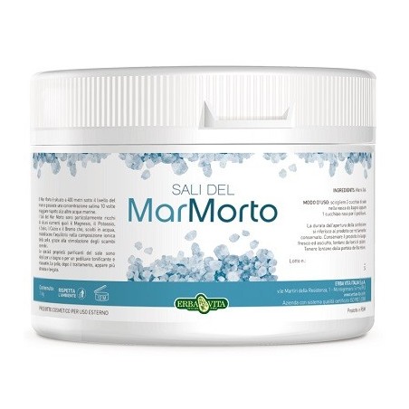 Erba Vita Sali del Mar Morto purissimi per pediluvio bagno scrub 1 kg Erba Vita Sali del Mar Morto purissimi per pediluvio bagno scrub 1 kg