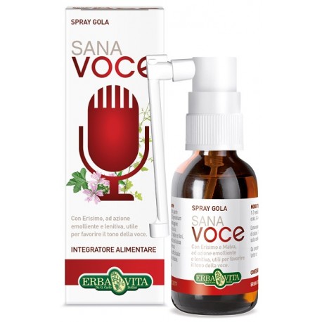 Erba Vita Sana Voce spray gola con Erisimo per tono della voce 30 ml
