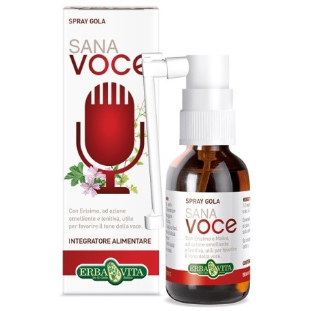Erba Vita Sana Voce spray gola con Erisimo per tono della voce 30 ml Erba Vita Sana Voce spray gola con Erisimo per tono della voce 30 ml