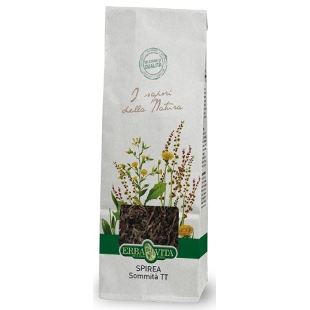 Erba Vita Spirea Olmaria sommità taglio tisana antinfiammatoria 100 g Erba Vita Spirea Olmaria sommità taglio tisana antinfiammatoria 100 g