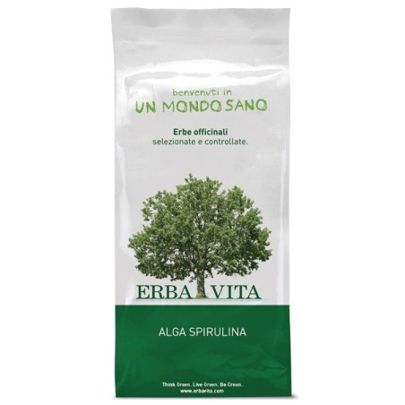 Erba Vita Alga Spirulina in polvere integratore per difese immunitarie 100 g Erba Vita Alga Spirulina in polvere integratore per difese immunitarie 100 g