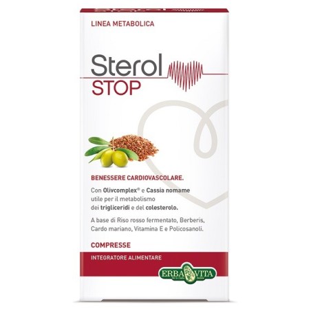 Erba Vita Sterol Stop integratore per il benessere cardiovascolare 30 compresse Erba Vita Sterol Stop integratore per il benessere cardiovascolare 30 compresse