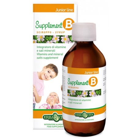 Erba Vita Supplement B Sciroppo con vitamine e minerali per bambini 150 ml