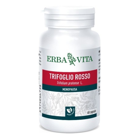 Erba Vita Trifoglio Rosso integratore per la menopausa 60 capsule Erba Vita Trifoglio Rosso integratore per la menopausa 60 capsule