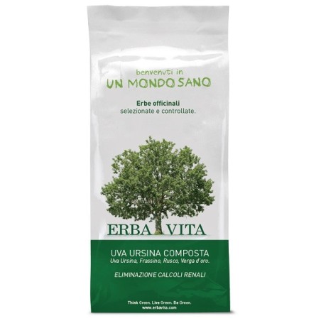 Erba Vita Uva ursina composta taglio tisana per eliminazione calcoli renali 100 g Erba Vita Uva ursina composta taglio tisana per eliminazione calcoli renali 100 g