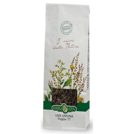Erba Vita Uva Ursina foglie taglio tisana per vie urinarie 100 g Erba Vita Uva Ursina foglie taglio tisana per vie urinarie 100 g
