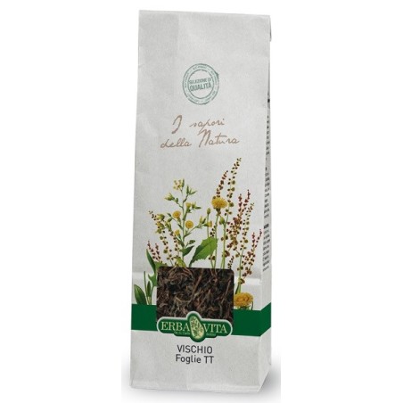 Erba Vita Vischio foglie taglio tisana per ansia e stress 100 g Erba Vita Vischio foglie taglio tisana per ansia e stress 100 g