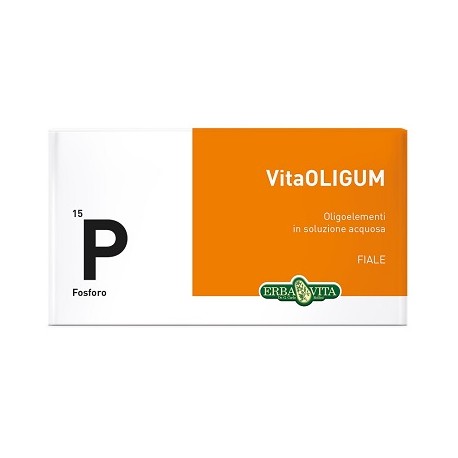 Erba Vita VitaOligum P Fosforo integratore per asma e pertosse 20 fiale