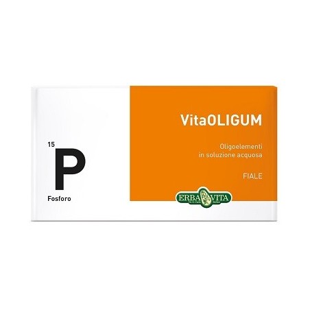 Erba Vita VitaOligum P Fosforo integratore per asma e pertosse 20 fiale Erba Vita VitaOligum P Fosforo integratore per asma e pertosse 20 fiale