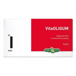 Erba Vita VitaOligum I Iodio integratore per tiroide e ipertensione 20 fiale