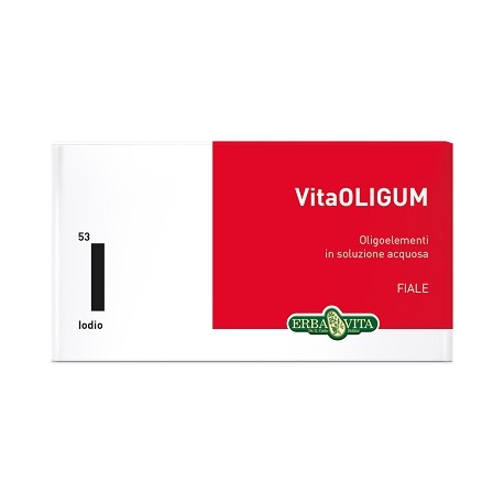 Erba Vita VitaOligum I Iodio integratore per tiroide e ipertensione 20 fiale