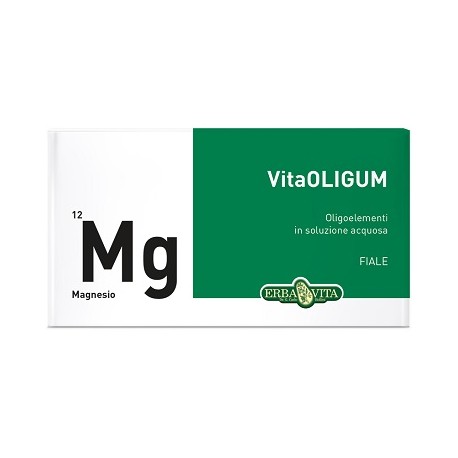 Erba Vita VitaOligum Mg Magnesio integratore per sistema immunitario 20 fiale