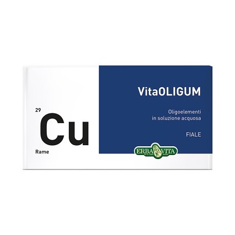 Erba Vita VitaOligum Cu Rame integratore per difese immunitarie 20 fiale