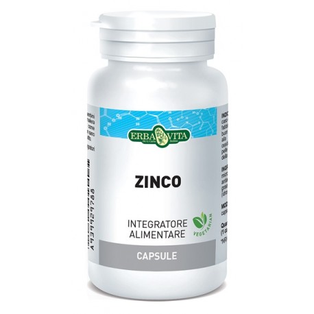 Erba Vita Zinco integratore alimentare per difese immunitarie 60 capsule