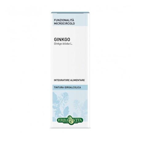 Erba Vita Ginkgo Biloba soluzione idroalcolica integratore per microcircolo 50 ml