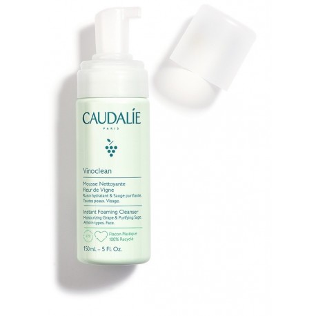 Caudalie Vinoclean Schiuma Mousse detergente viso senza sapone Fleur de Vigne 150 ml