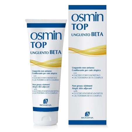 Osmin Top Unguento Beta lenitivo antibatterico per arrossamenti e prurito 90 ml Osmin Top Unguento Beta lenitivo antibatterico per arrossamenti e prurito 90 ml