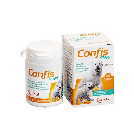 Candioli Confis Start integratore per osteoartrite dei cani 20 compresse appetibili