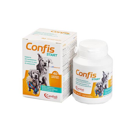 Candioli Confis Start integratore per osteoartrite dei cani 40 compresse appetibili