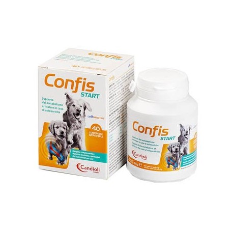 Candioli Confis Start integratore per osteoartrite dei cani 40 compresse appetibili Candioli Confis Start integratore per osteoartrite dei cani 40 compresse appetibili