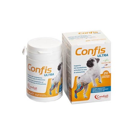 Candioli Confis Ultra integratore per osteoartrite nei cani 20 compresse Candioli Confis Ultra integratore per osteoartrite nei cani 20 compresse