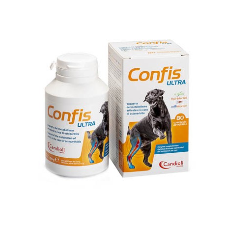 Candioli Confis Ultra integratore per cani per osteoartrite 80 compresse