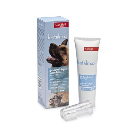 Candioli Dentalmax gel stomatologico spazzolabile antiplacca per cani e gatti 50 ml Candioli Dentalmax gel stomatologico spazzolabile antiplacca per cani e gatti 50 ml