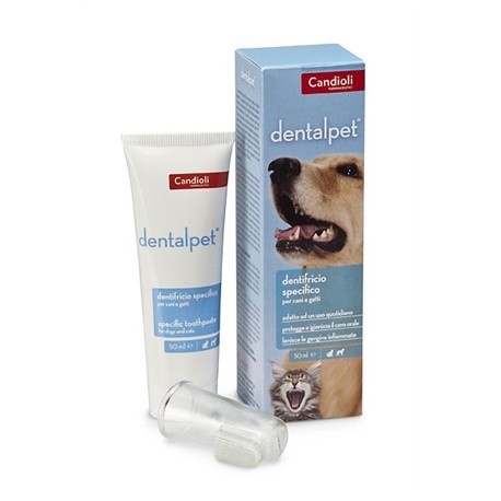 Candioli Dentalpet dentifricio specifico antibatterico per cani e gatti 50 ml