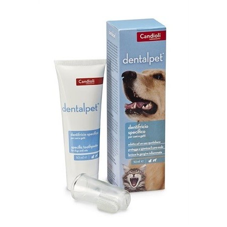 Candioli Dentalpet dentifricio specifico antibatterico per cani e gatti 50 ml Candioli Dentalpet dentifricio specifico antibatterico per cani e gatti 50 ml