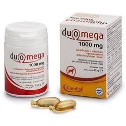 Candioli Duomega 1000 mg integratore di acidi grassi Omega 3 per cani grandi 30 capsule molli