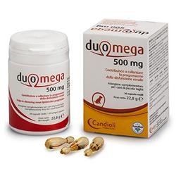 Candioli Duomega 500 mg integratore di acidi grassi Omega 3 per cani piccoli 30 capsule molli