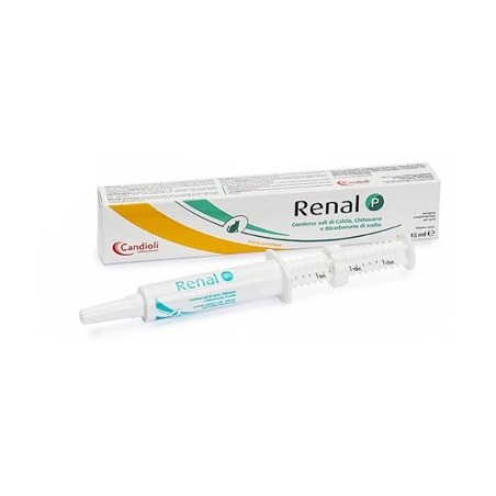 Candioli Renal P pasta per pani e gatti con siringa dosatrice 15 ml Candioli Renal P pasta per pani e gatti con siringa dosatrice 15 ml