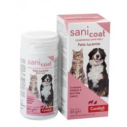 Candioli Sani Coat Pelo Lucente 50 compresse per il pelo di cani e gatti