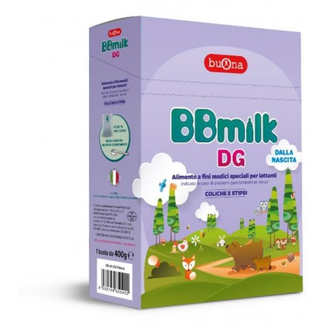 Steve Jones BBmilk DG Latte in polvere per bambini con coliche e stipsi 400 g