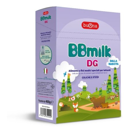 Steve Jones BBmilk DG Latte in polvere per bambini con coliche e stipsi 400 g Steve Jones BBmilk DG Latte in polvere per bambini con coliche e stipsi 400 g