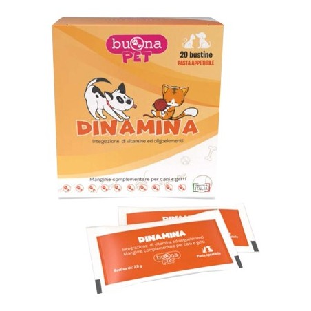 Steve Jones BuonaPet Dinamina integratore per cani e gatti 20 bustine Steve Jones BuonaPet Dinamina integratore per cani e gatti 20 bustine