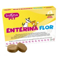 Steve Jones Buona Pet Enterina Flor integratore per il benessere intestinale di cani e gatti 20 compresse