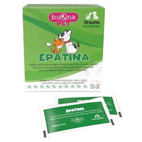 Steve Jones Buona Pet Epatina integratore depurativo per cani e gatti 20 bustine Steve Jones Buona Pet Epatina integratore depurativo per cani e gatti 20 bustine