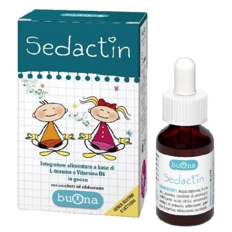 Sedactin 20 ml - Integratore alimentare per bambini a base di L-teanina e Vitamina B6 in gocce Sedactin 20 ml - Integratore alimentare per bambini a base di L-teanina e Vitamina B6 in gocce